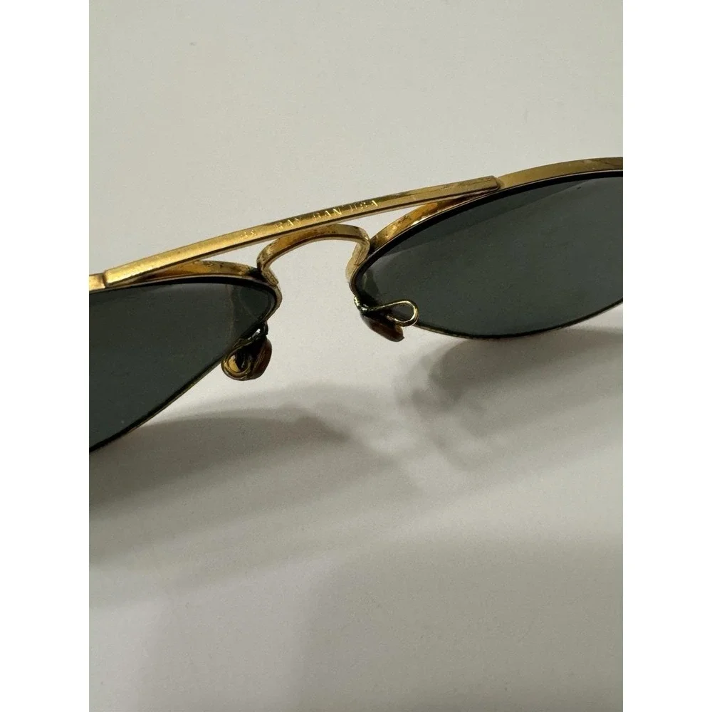 VINTAGE BAUSCH & LOMB‎ RAY-BAN L0205 TEAR-DROP AVIATOR SUNGLASSES + Vintage Case